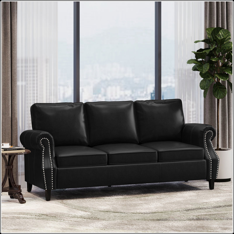 3 SEATER SOFA, Black