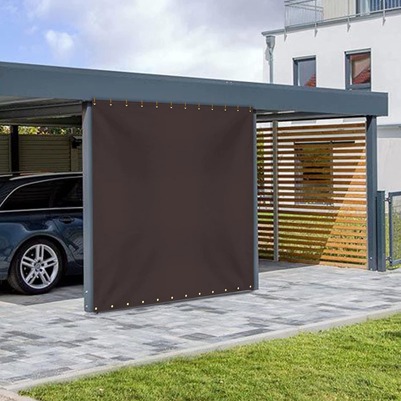 Blue Elephant Vinyl Side Wall, 243.8cm H x 243.8cm W, Brown