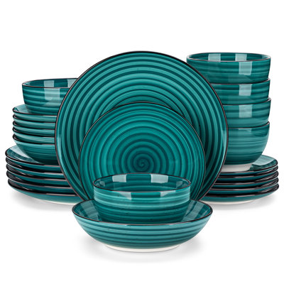 Piece Handmade Stoneware Dinnerware Set - Service for 6