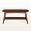 Table basse moderne en noyer foncé Montreux