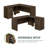 60 Inch L-Shaped Executive Desk with File Cabinet, L-Shaped Office Desk with 3-Drawer Fixed Pedestal Filing Cabinet, Desk Cord Grommet, For Home Office, Modern Walnut-121883443-121883441