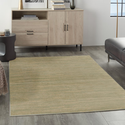 Tapis intérieur / extérieur vert / or Nourison Essentials