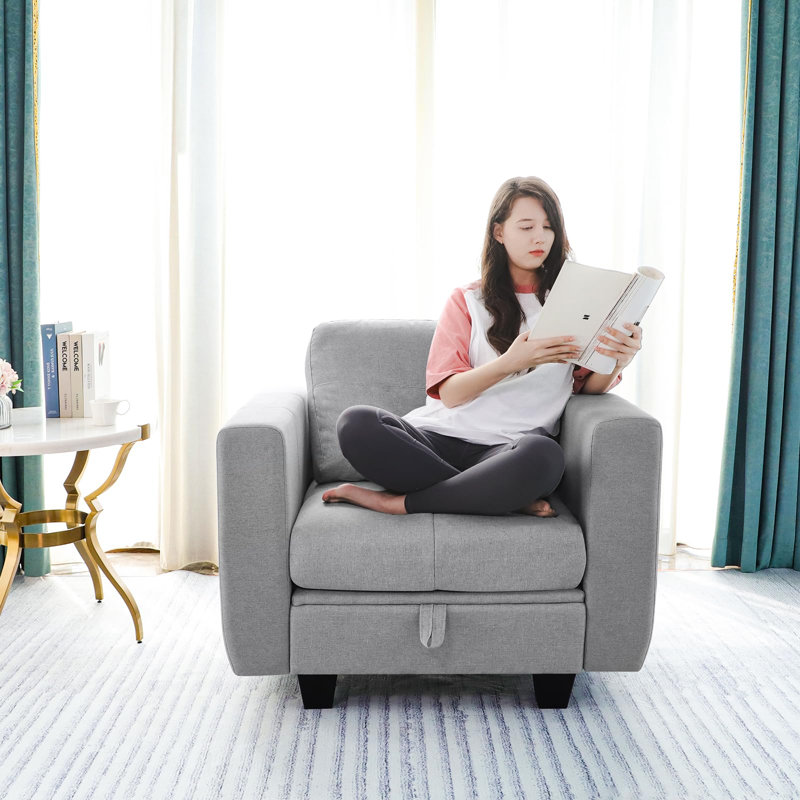 Natricia Loveseat Sofa Couch with Storage, 1