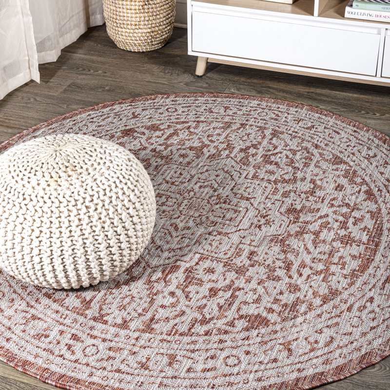 Tapis intérieur / extérieur Moten, Rond 5 pi 3 po