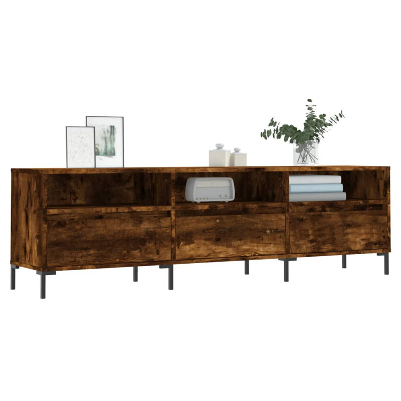 Meagyn TV Cabinet 150x30x44,5 cm Engineered Wood, Smoked Oak