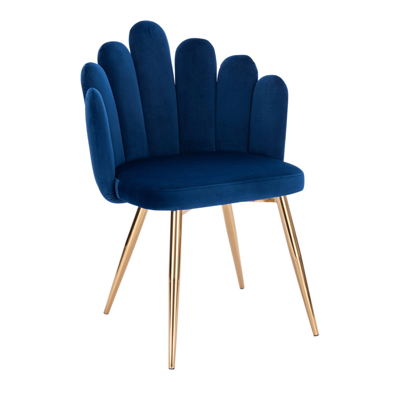 Fauteuil Medley, Velours bleu