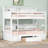 Twin - Over Twin, White, Bunk Bed, , Built In Shelves, Storage Drawer, Tidy Bedroom Twin/Twin, Save Space,