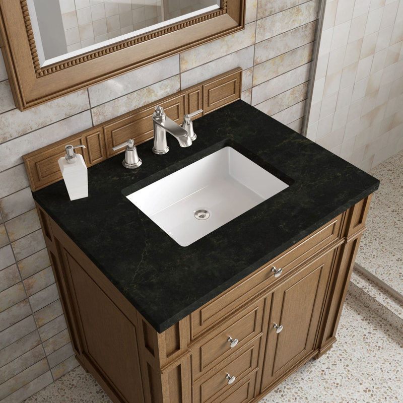 Bristol 30'' W Single Vanity, Saddle Brown, Phantome Eclos, 8" Widespread