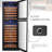 152 Bottle Built-In Refrigeration Dual Zone Freestanding Wine Refrigerator