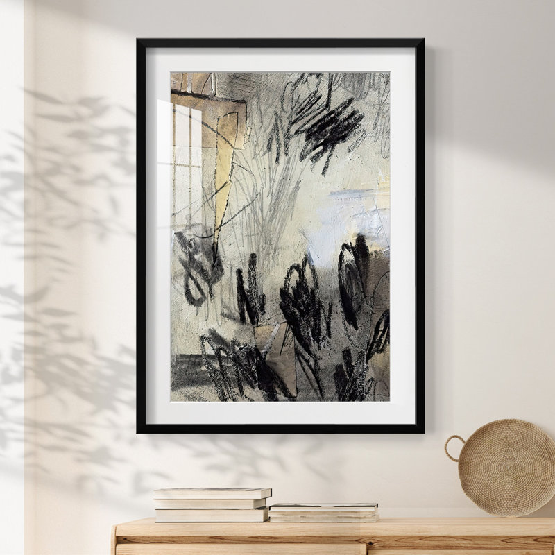 MaskedNotesIVPremiumGalleryWrappedCanvas-Framed Print, 25.5" H x 17.5" W, Black