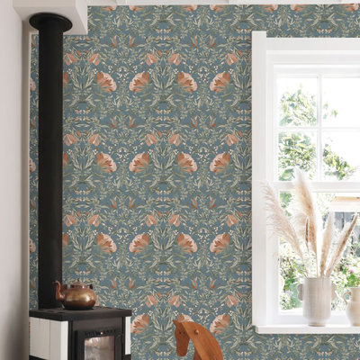 Double rouleau floral