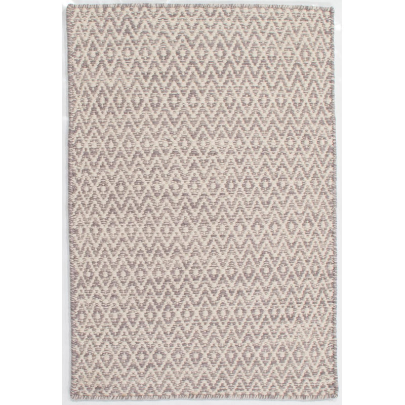 Tapis gris en laine tissé à la main Ainikki, Rectangle de 10 pi x 14 pi