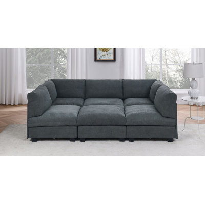 Canapé modulaire réversible de 124 po de largeur