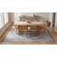 8x11 Ivory Hand-Knotted Wool Linear Maze Motif Tribal Modern Contemporary Carpet Rug