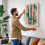 Three Bamboo Stalks Botanical - Wrapped Canvas-1767720668-1767720678