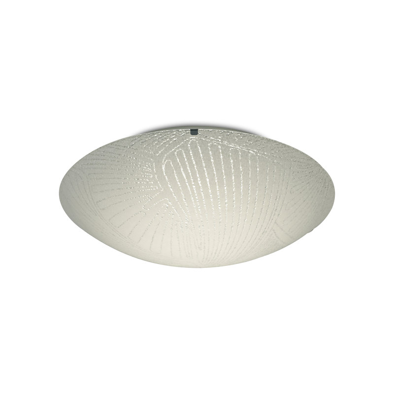 Charis Glass LED Flush Mount, 10.5cm H x 40cm W x 40cm D