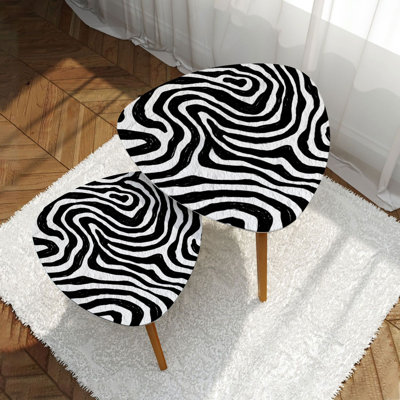 Ensemble de 2 tables basses gigognes Triangle