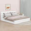 Très grand lit plateforme tapissier, lit plateforme en tissu molletonné avec tête de lit moelleuse-1057594340