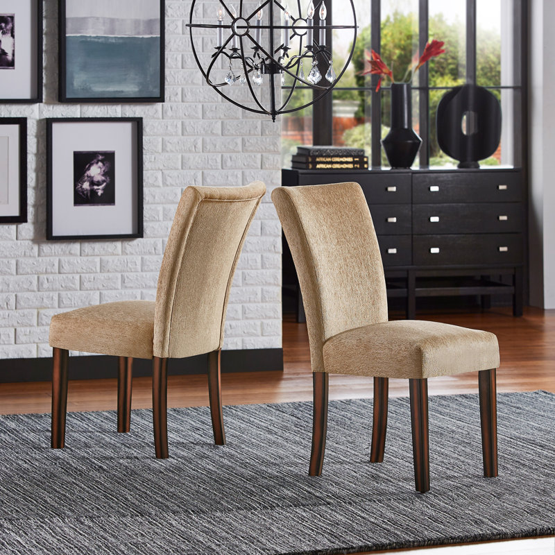 Chaise parsons Arkesha, Lin brun clair