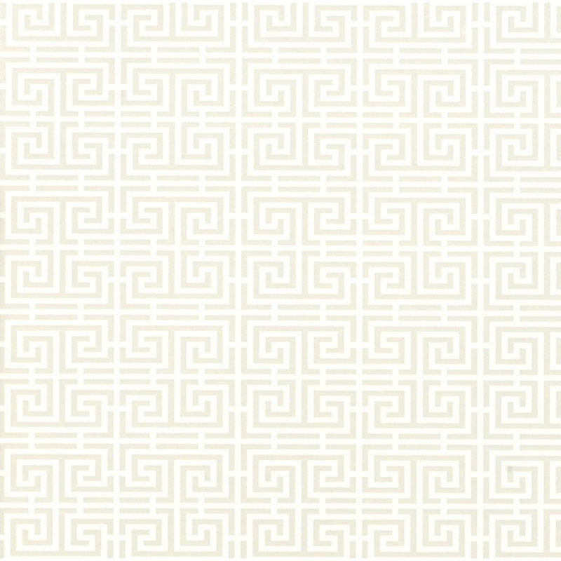 Chinois Fret Wallpaper, Alabaster