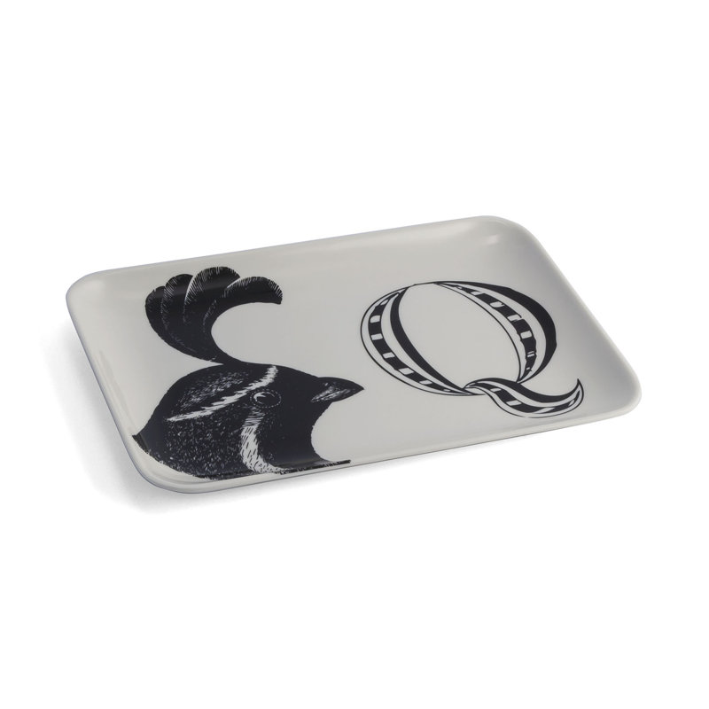 Thomas Paul Alphabet Melamine Platter, Q