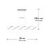 Luminaire suspendu ADN linéaire, chrome