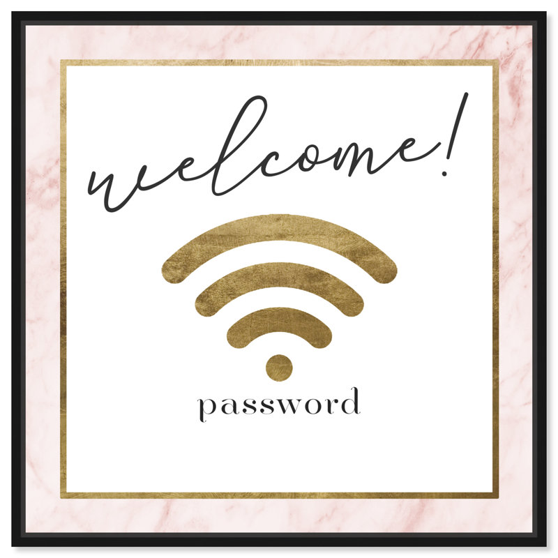 «Blush Welcome», reproduction d'impression, H 30 po x l 30 po x 1,5 po, Toile avec cadre noir