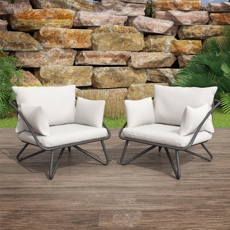 Biarritz Steel Outdoor Lounge Chair