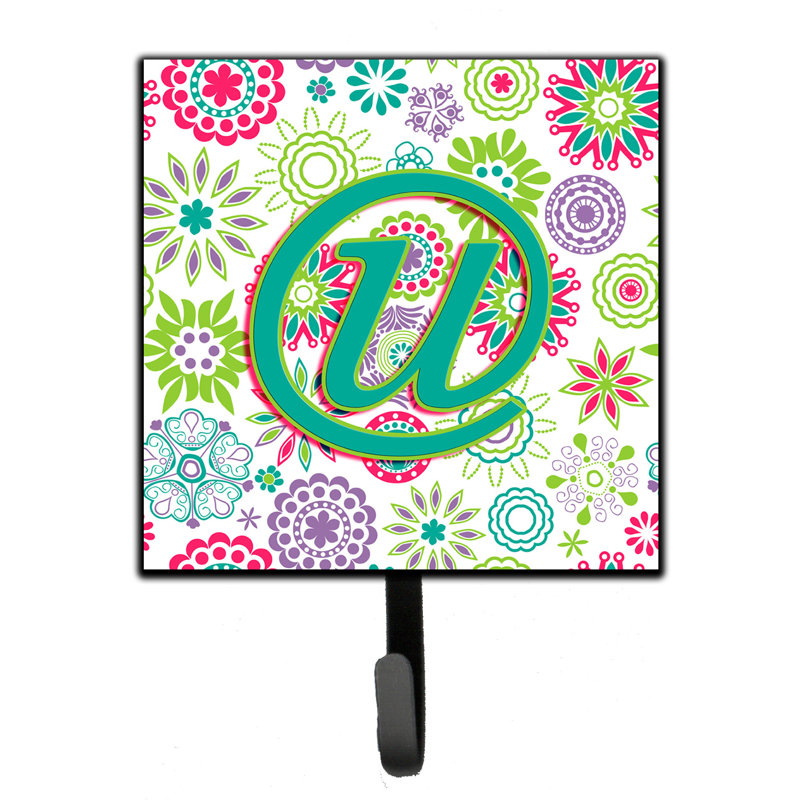 Crochet mural fleurs, U
