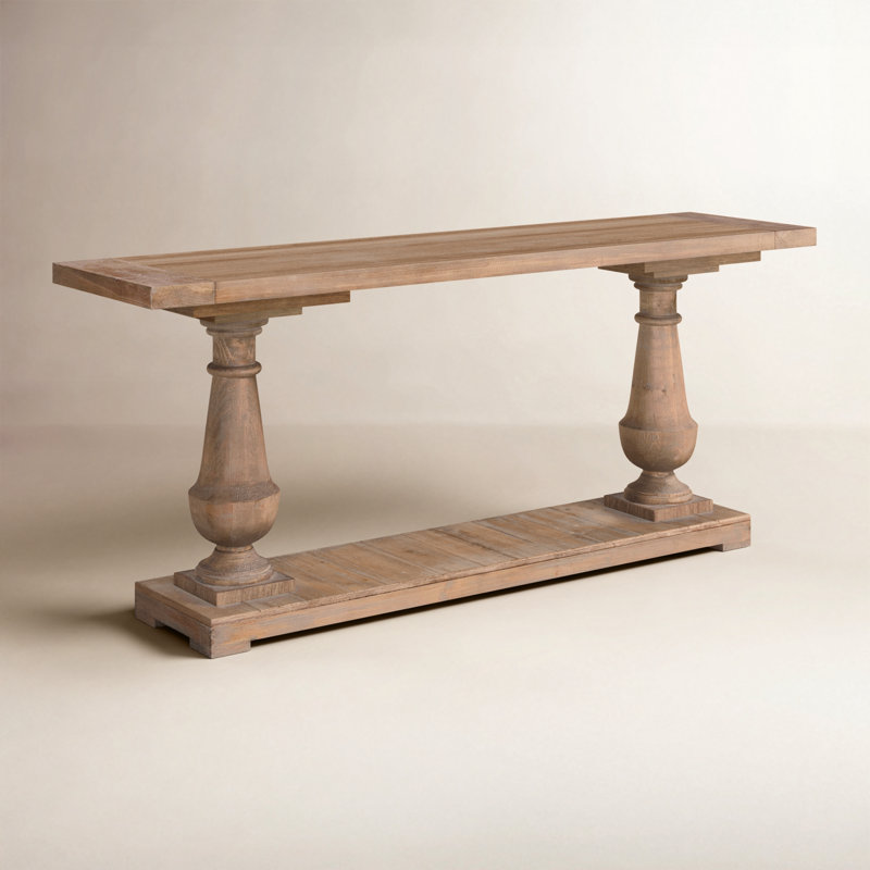 Console en bois massif de 70,87 po McKew