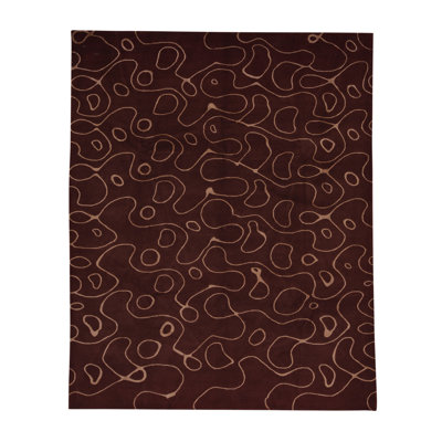 Hand Woven Wool Abstract Area Rug