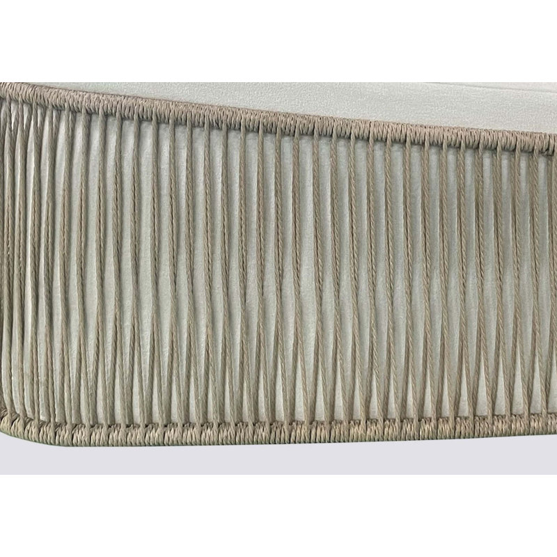 Chaise d'appoint avec extérieur en corde