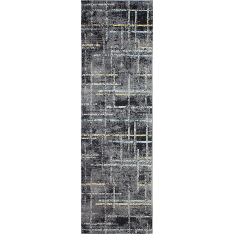 Shiraz Abstract Area Rug, Runner 76 x 244cm