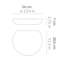 Circle Solid Wood Floating Shelf