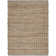 Tapis brun/gris tressé géométrique fait main Criswell