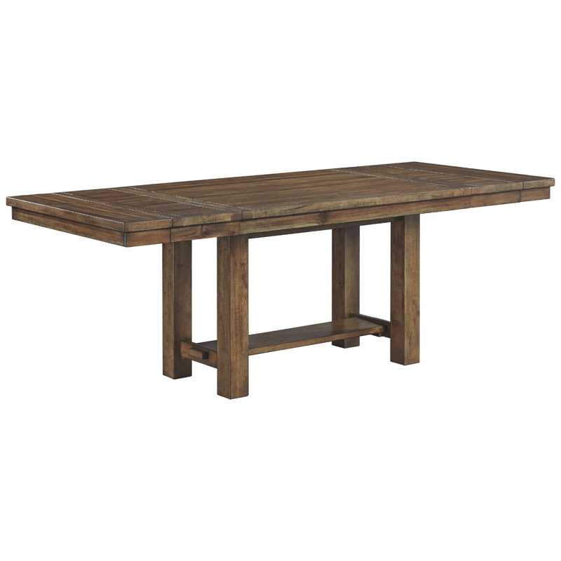 Hannalise Extendable Trestle Dining Table, 36'' H X 86'' W X 36'' D
