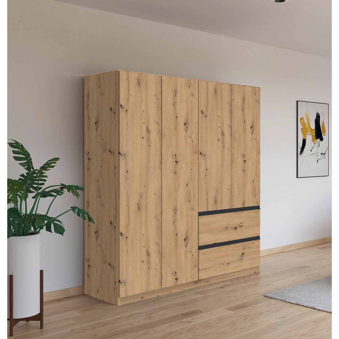 Wardrobe wardrobe COSTA hinged door wardrobe with push-to-open function