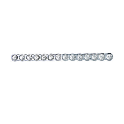 Utopia Alley Gleam 14 Crystal Pull Handle - Decorative Cabinet Drop Pull Handles For Cabinets And Drawers - Vintage Cabinet Hardware With Hand Finished Polished Chrome - Metal Drawer Pull Handle, 2.5" Center To Center (Set Of 25)