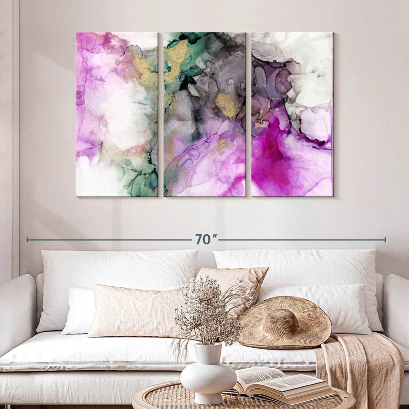 Avery Magenta Expression I, 32" H x 50" W