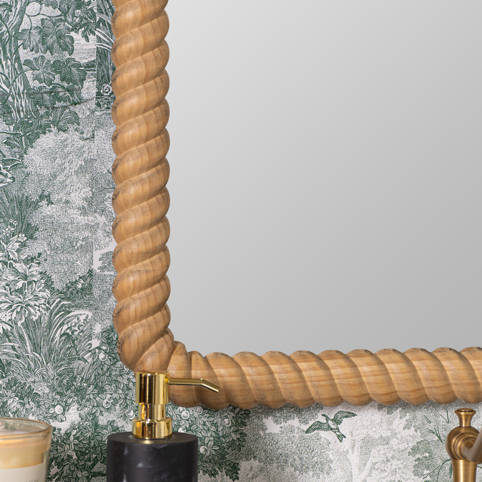 Solid Wood Arch Mirror