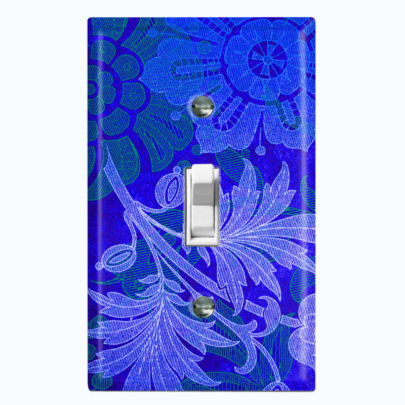Patterned 1 - Gang Toggle Light Switch Standard Wall Plate