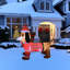 Décoration de Noël d'extérieur gonflable à DEL pour chien teckel - 4,25 pi