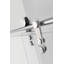 Porte de douche coulissante simple sans cadre 60 po x 76 po au fini chromé