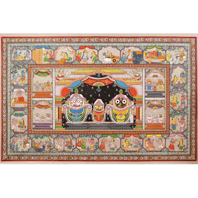 Shri Jagannath Ji (Krishna avec Balarm et Subhadra)
