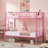 Aafke Kids Twin Size Metal Bunk Bed Frame with Ladder & Full-Length Guardrail Heavy Duty Sturdy 2 in 1 Convertible Bunk Bed-1362197730
