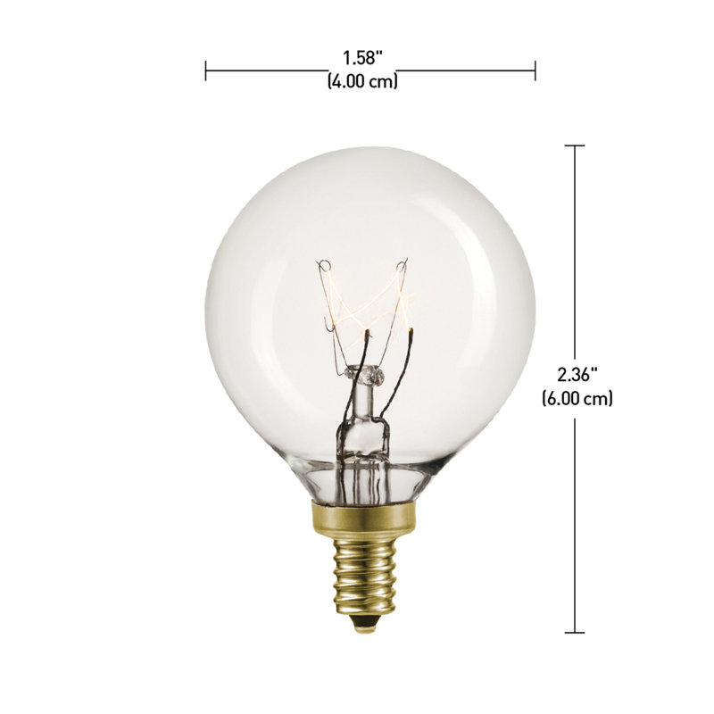 Ampoule à intensité réglable de 5 watts, éclairage à blanc chaud (2200k) e12/candélabre