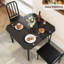 Dining Table Set for 2 with Chairs, Small Kitchen Dining Room Furniture Set, Ultra Comfortable PU Cushion, Sturdy Metal Frame, Space-Saving Design, Black Glass