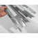 Twilight Random Sized Straight Edge Metal and Glass Mosaic Tile
