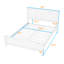 Lit plateforme en bois avec conception simple et tête de lit-1142400282-1142400259