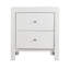 Table de chevet transitionnelle blanche élégante-322635890